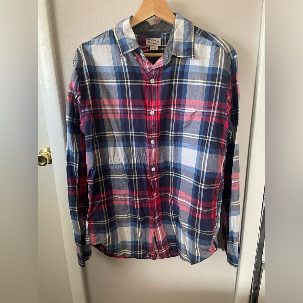 J. Crew Men's Plaid Shirt Size M
